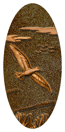 COV-DG5000-512-CP-SH-BR Birds Copper Shimmer Brown